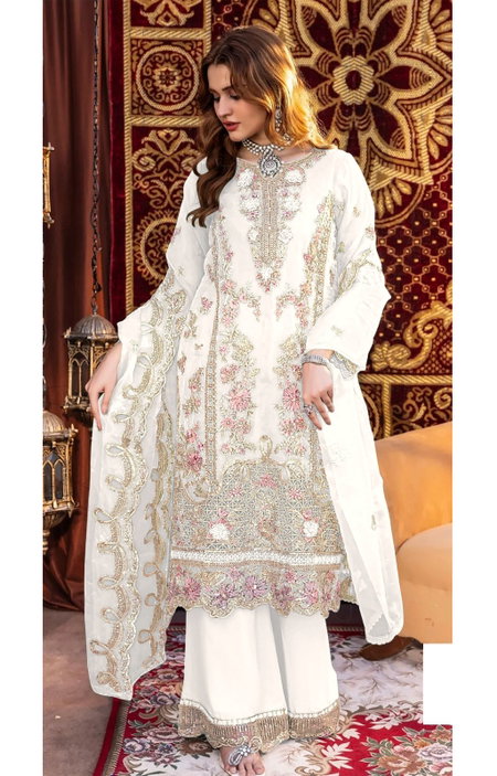 Motifz 5122 A B D E Organza Wholesale Pakistani Salwar Suits Suppliers In Mumbai